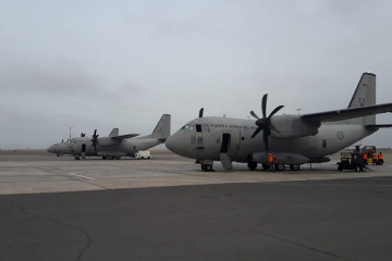 Aviones C-27J Spartan de la Fuerza Aérea del Perú. Foto:  Ministerio de Defensa del Perú