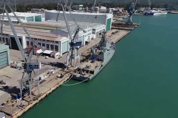 Astillero de Navantia en San Fernando Cádiz. Foto: Navantia