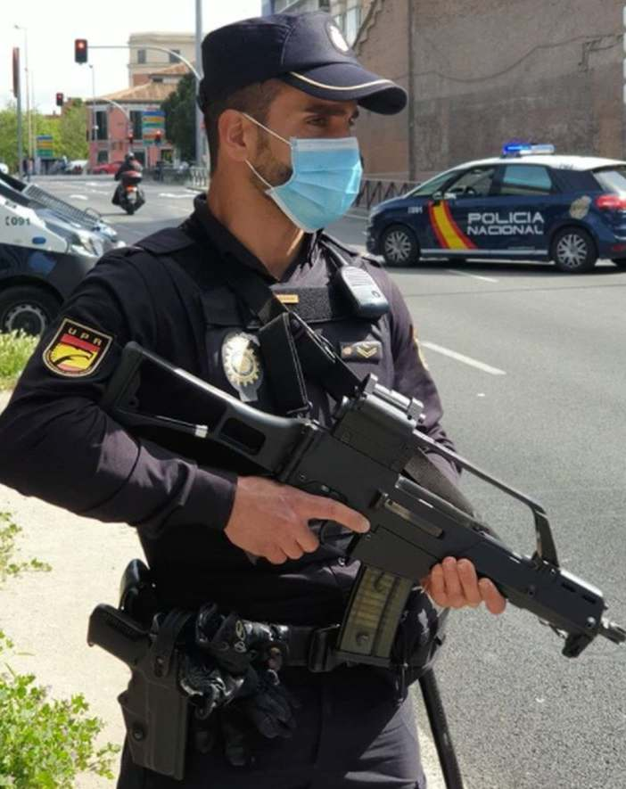 Miembro del UPR de la Policía Nacional equipado con fusil. Foto: Policía Nacional