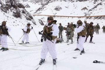 El entrenamiento se realizó en la zona de Portillo a más de 2,800 metros sobre el nivel del mar. Imagen: Ejército de Estados Unidos