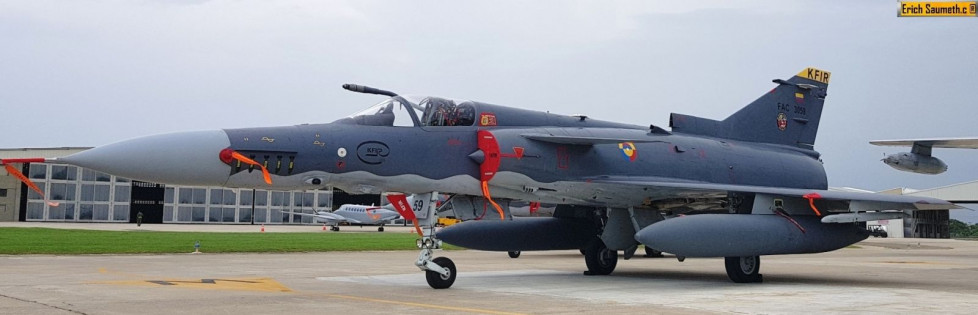 Kfir C10 de la Fuerza Aérea Colombiana. Foto Infodefensa.com