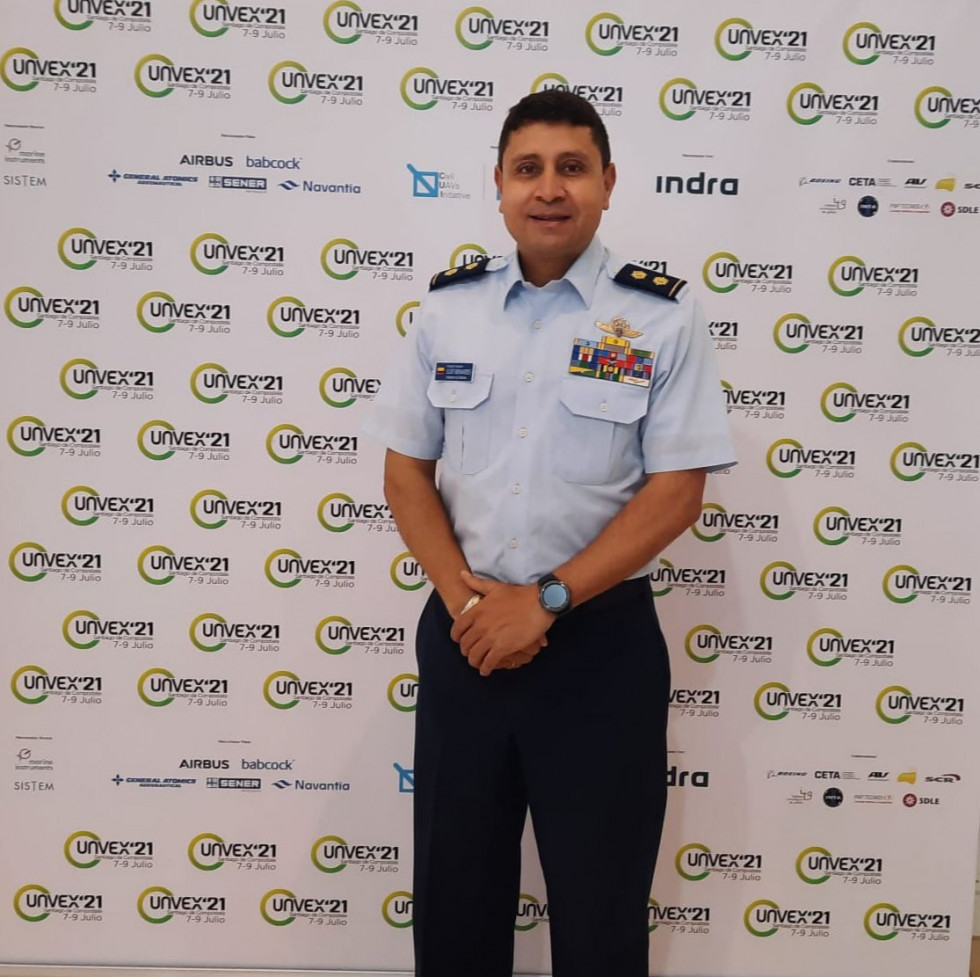 El agregado de Defnesa de Colombia en España, brigadier general Eliot Benavidez. Foto: Unvex