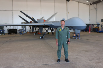 teniente coronel Juan José Terrados, jefe del Grupo de Fuerzas Aéreas RPAS. Foto: Infodefensa.com