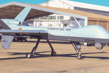 RPAS Predator B del Ejército del Aire. Foto: B. CarrascoInfodefensa.com