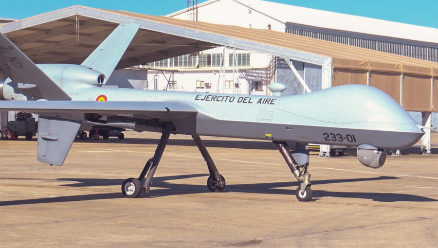 RPAS Predator B del Ejército del Aire. Foto: B. CarrascoInfodefensa.com