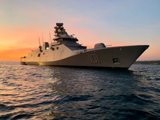 El buque más poderoso de México, ARM Benito Juárez, emprende su primer ejercicio multinacional