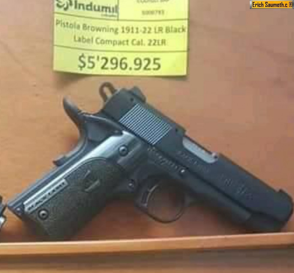 Indumil retoma la venta de la pistola Browning 1911-22 en el mercado colombiano